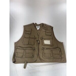 Vtg Ausable Mens Large Fishing Field Vest Utility Outdoor Photography Safari